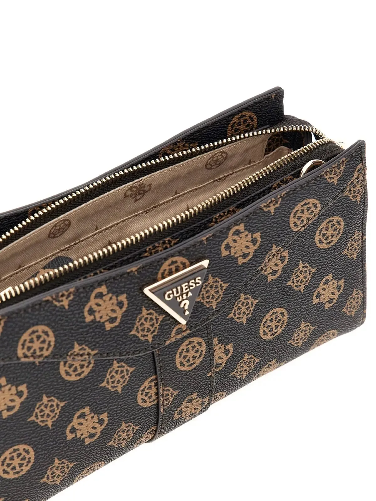 Guess Bandoulière Dorys Satchel Mocha Logo PM952112