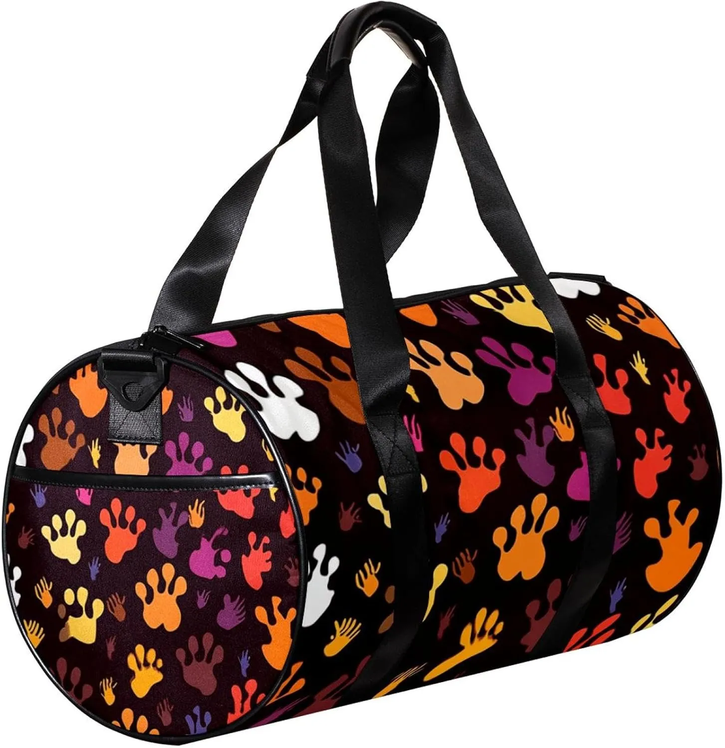 Gym Bags for Women,Duffle Bag for Travel,Bones and Paw Print,Gym Bag for Men