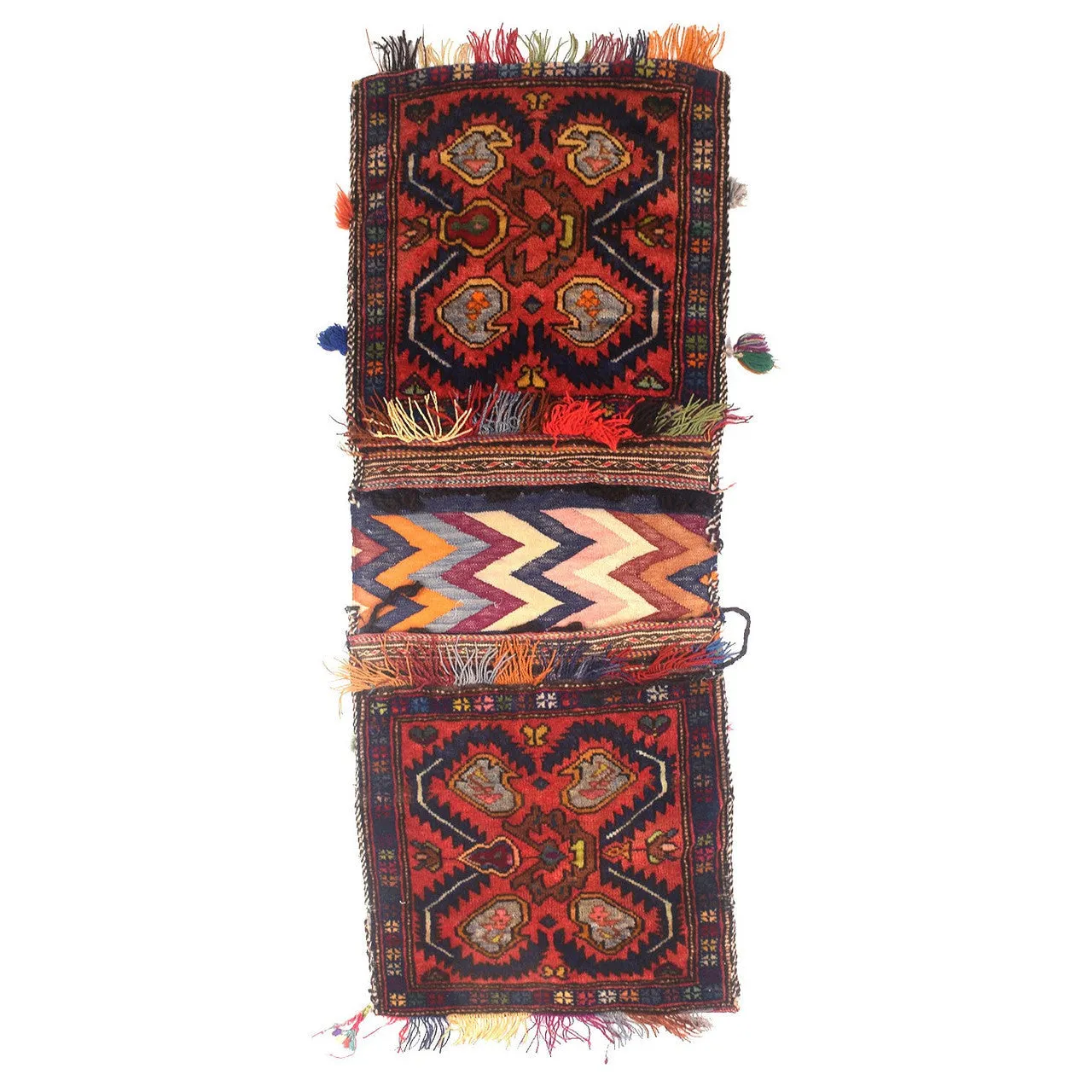Hand Knotted Afghan Saddle Bags Elegance in Tradition