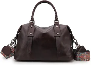 Handbags Genuine Leather Purses For Women Satchel Shoulder Bag Ladies Crossbody Tote Bags