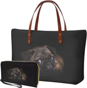 Handbags with Wallet Set for Women,Large Tote Bag Handbag and Purse Set,Top Handle Satchel Purse for Travel