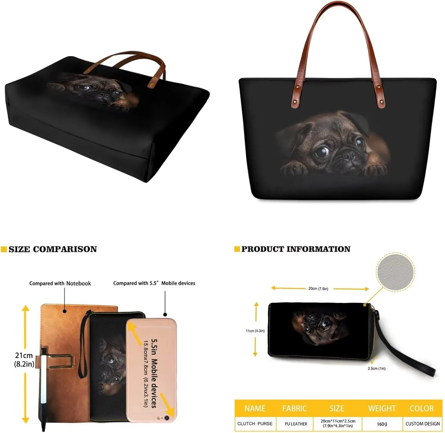 Handbags with Wallet Set for Women,Large Tote Bag Handbag and Purse Set,Top Handle Satchel Purse for Travel