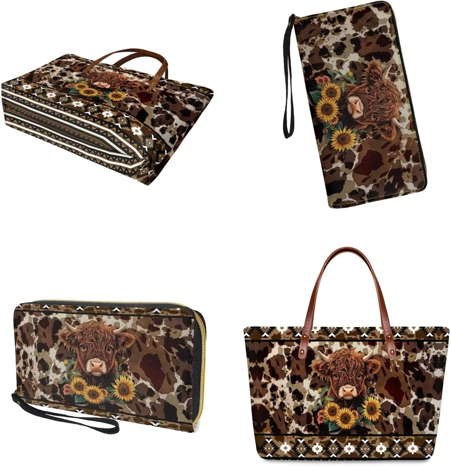 Handbags with Wallet Set for Women,Large Tote Bag Handbag and Purse Set,Top Handle Satchel Purse for Travel