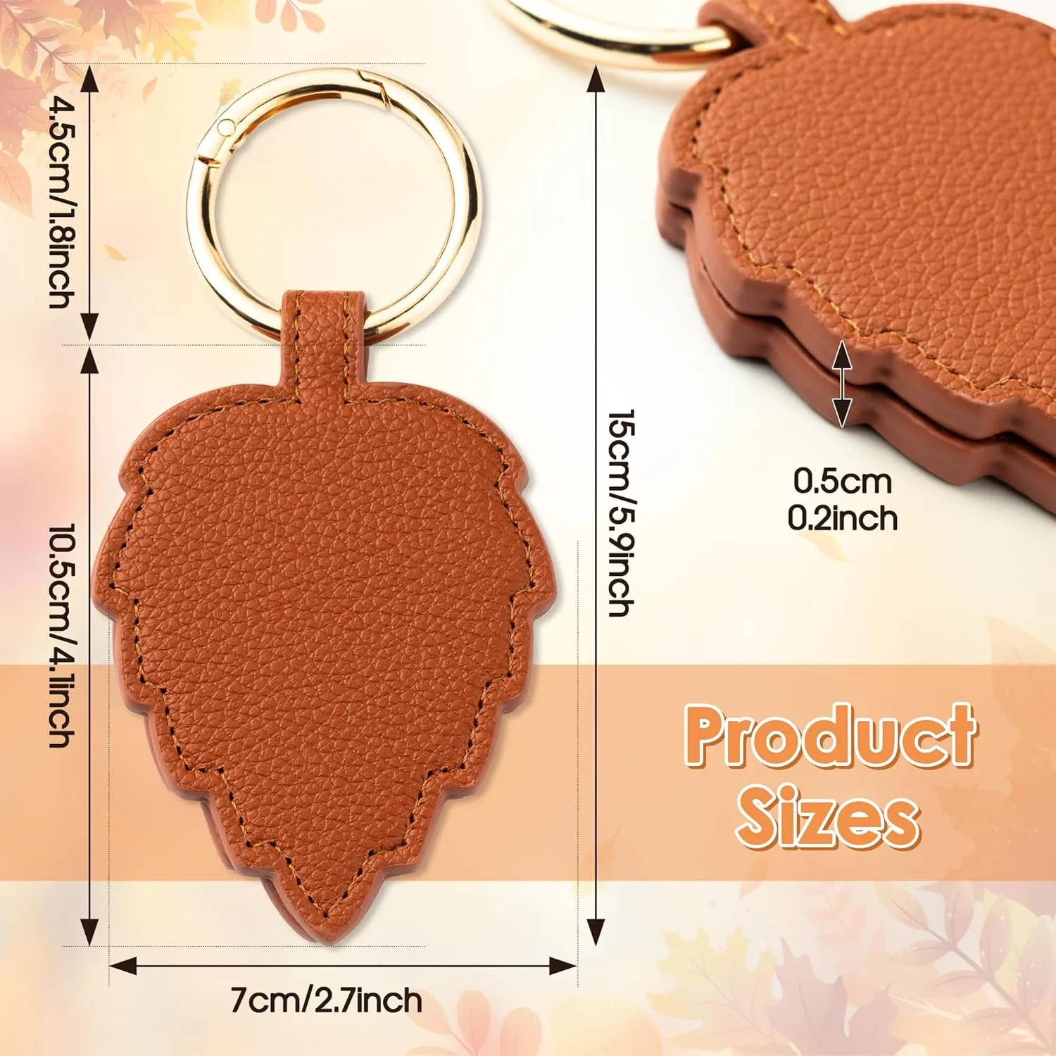 Hat Clip for Travel on Bag - Portable Magnetic Hat Holder, PU Leather Magnet Storage Hook for Backpack Handbag Luggage, Women Men Gift Vacation Traveling Outdoor Essentials Accessory (Brown)