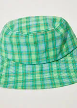 HEMP CHECK WIDE BRIM HAT
