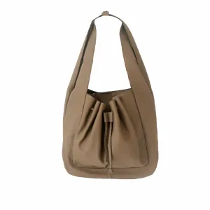 Hobo Genuine Leather Large Handbag, Taupe
