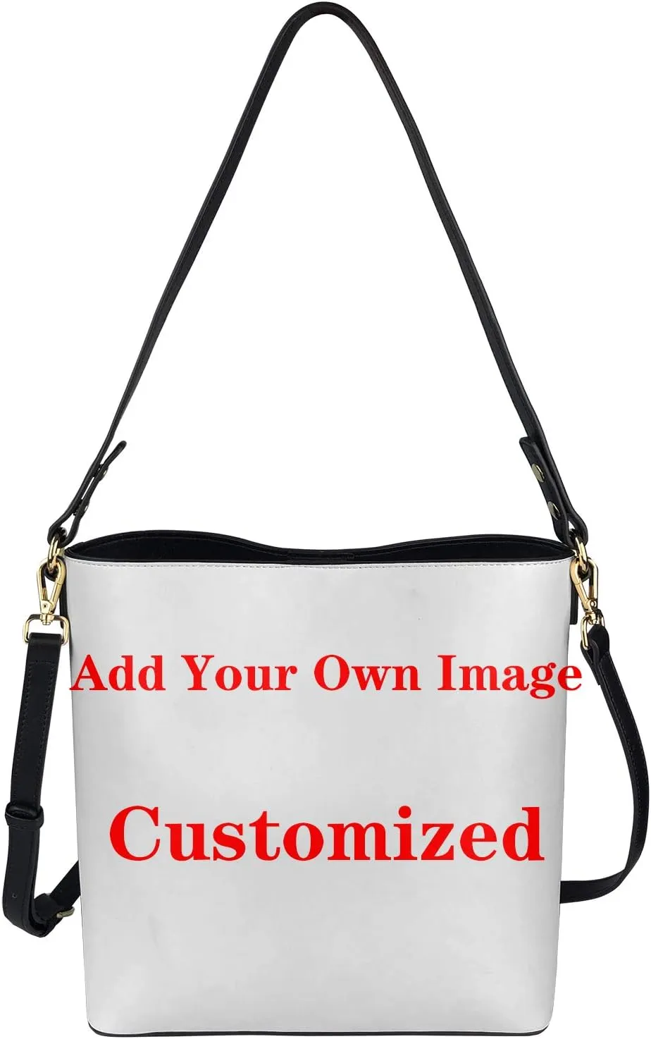 HUGS IDEA Boho Bags for Women Leather Handbag Shoulder Bucket Crossbody Purse