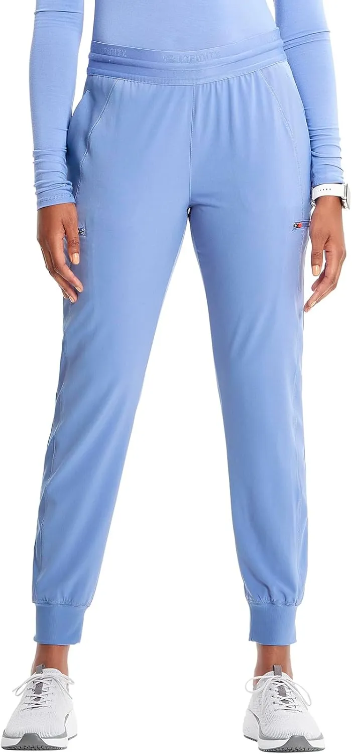 Infinity Cherokee Women's Scrub Pull-on Scrub Jogger Pants, Mid Rise Bottoms with 4 Pocket with Interior Drawstring IN122A