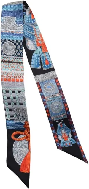 JERLA 100% Mulberry silk Scarf Head Hair Ribbon Handbag Handle wrap Tie Bundle Scarf Neckerchief Scarf for women