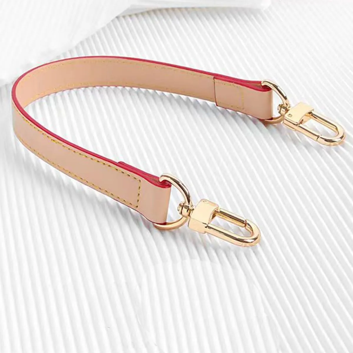 jiesinlov Purse Handle Leather Strap Replacement Fit for Neonoe Hobo Bucket Handbag(Apricot)