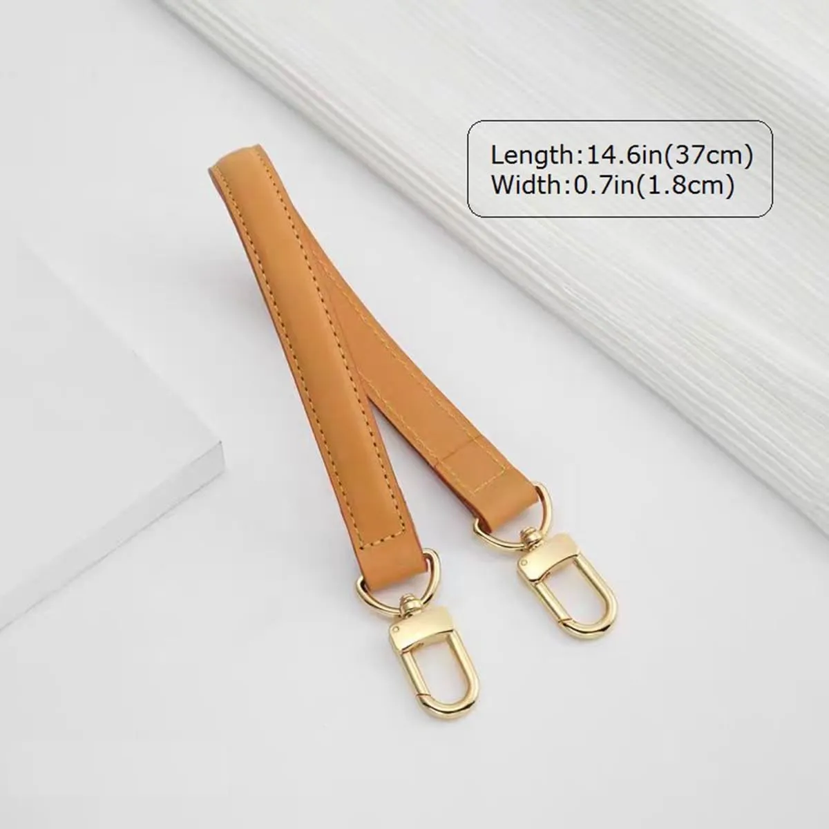 jiesinlov Purse Handle Leather Strap Replacement Fit for Neonoe Hobo Bucket Handbag(Beeswax)