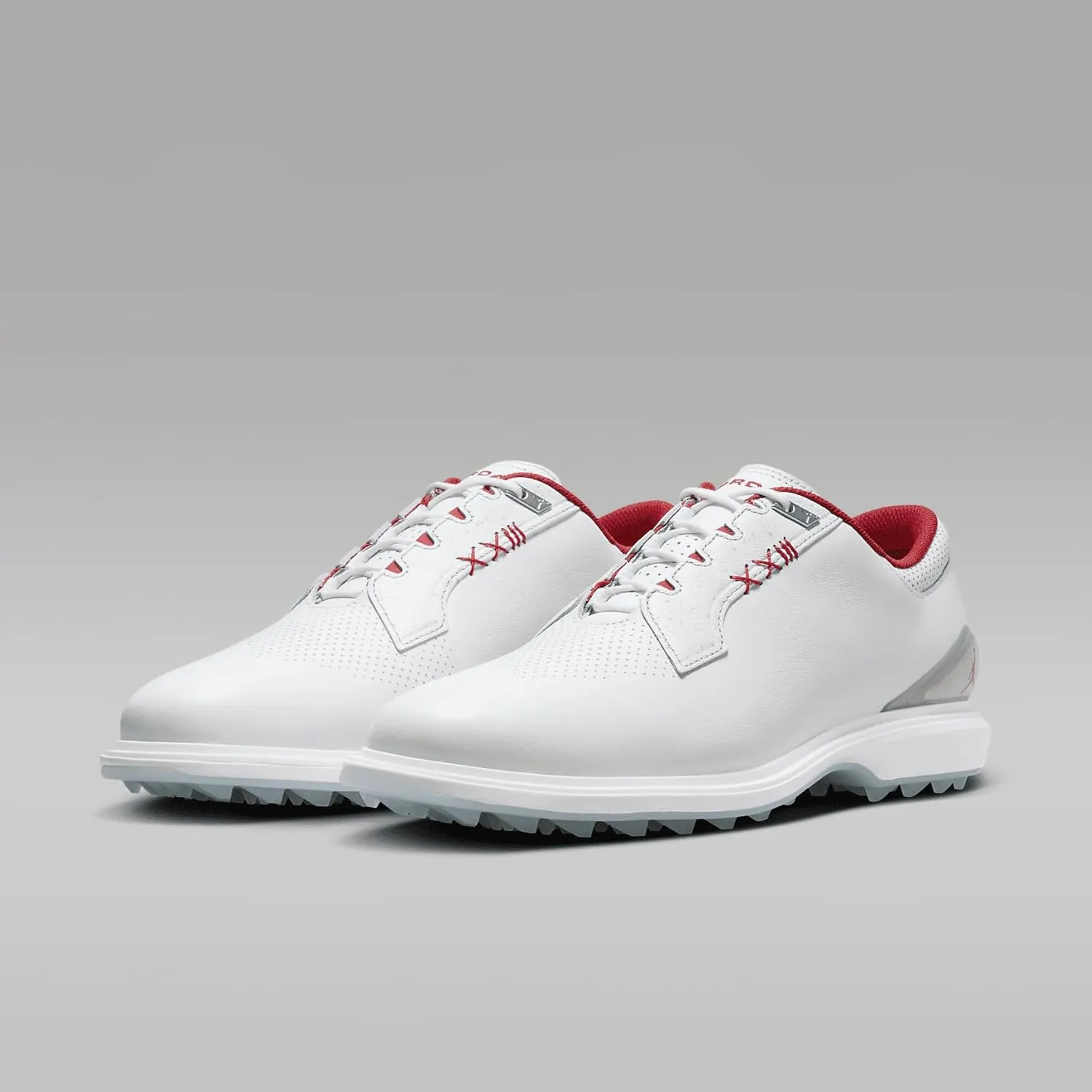 Jordan ADG 5 Golf Shoes (Wide) (FQ7874-100, White/Emerald Rise/Grape Ice)