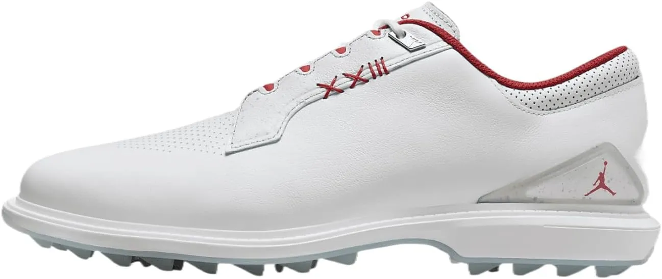 Jordan ADG 5 Golf Shoes (Wide) (FQ7874-100, White/Emerald Rise/Grape Ice)