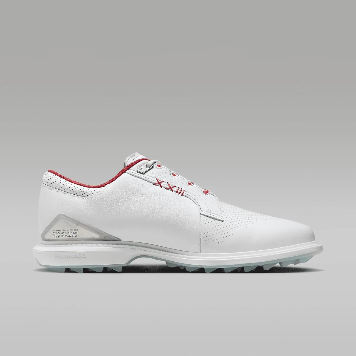 Jordan ADG 5 Golf Shoes (Wide) (FQ7874-100, White/Emerald Rise/Grape Ice)