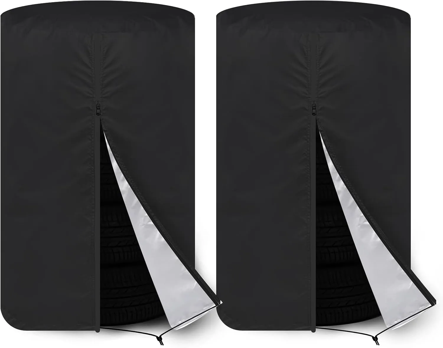 KALINCO Large Tire Cover, Waterproof Tire Storage Bag, Dust-Proof Seasonal Tire Cover, Fits up to Diameter 32" Tires, 2 Pack