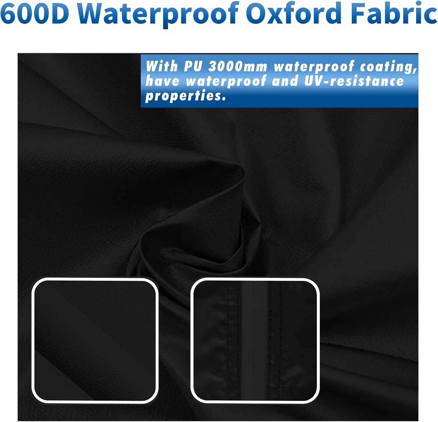 KALINCO Large Tire Cover, Waterproof Tire Storage Bag, Dust-Proof Seasonal Tire Cover, Fits up to Diameter 32" Tires, 2 Pack