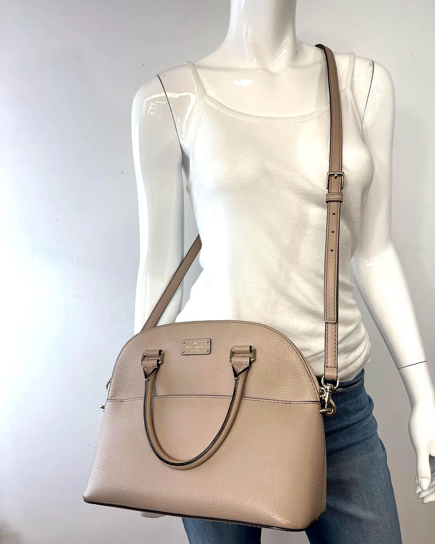 KATE SPADE GROVE STREET CARLI LEATHER CROSSBODY BAG