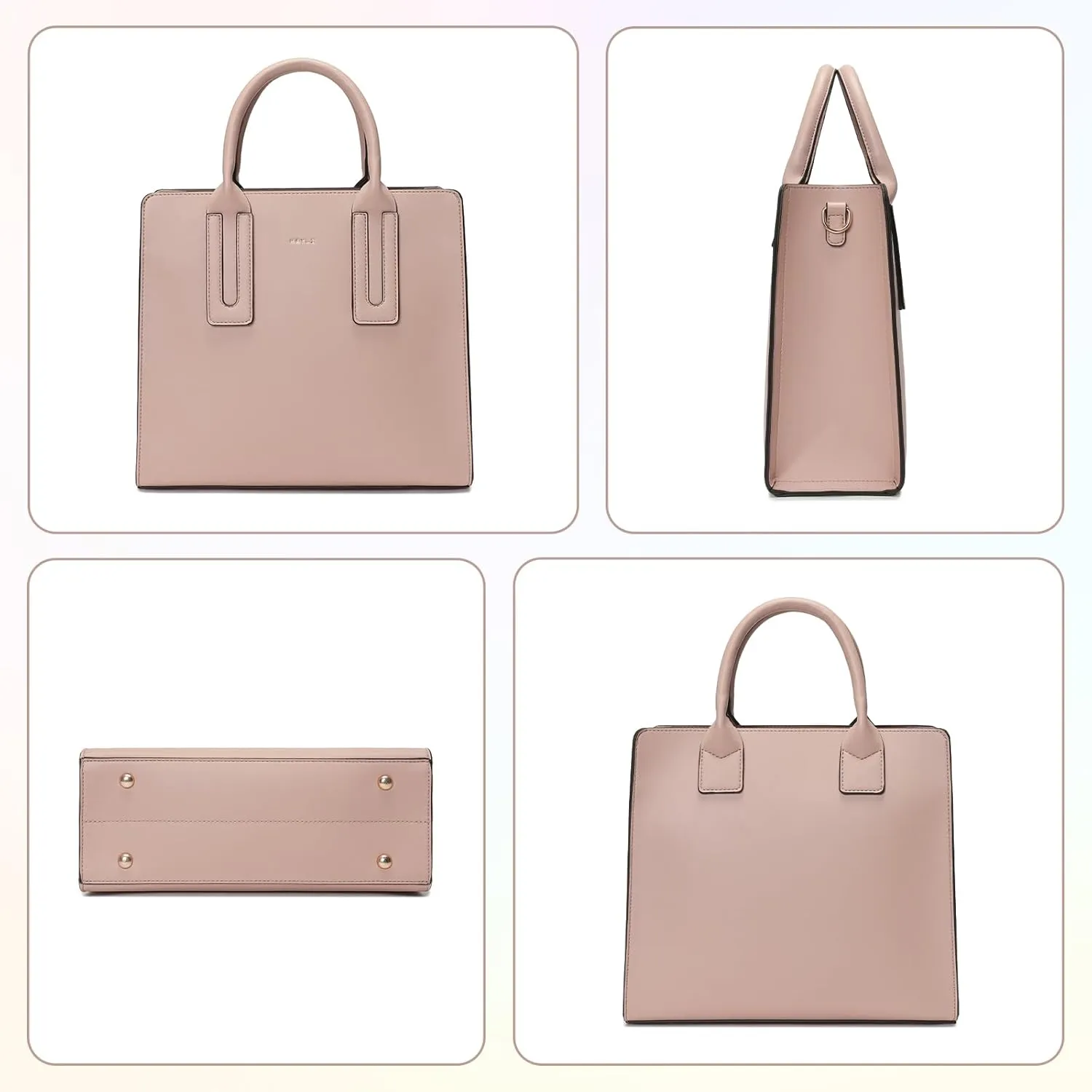 Keyli Medium Tote Bag for Women Designer Satchel Zipper Shoulder Handbags Top-handle Purses with Strap