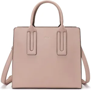 Keyli Medium Tote Bag for Women Designer Satchel Zipper Shoulder Handbags Top-handle Purses with Strap