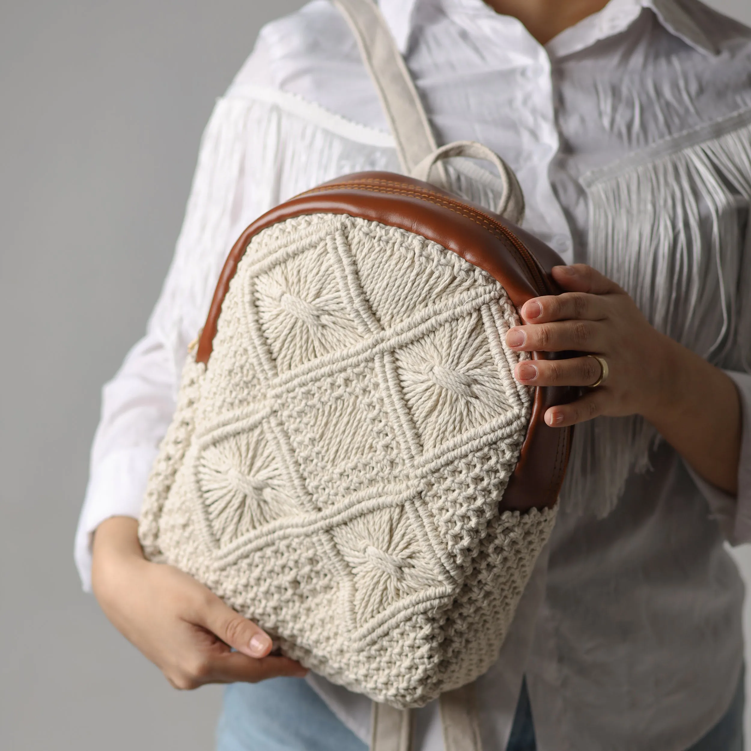 Knit Knot Backpack (Hand-Made)