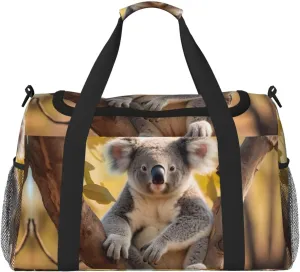 Koala print Overnight Bags for Women and Men Shoulder Bag Carry On Bag for Traveling Travel Essentials