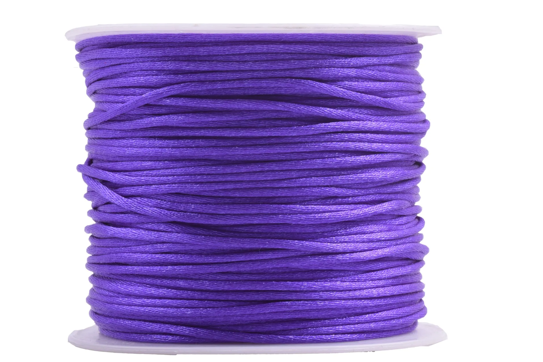 KONMAY 5 Rolls 1.5mm Nylon Rattail Satin Silk Beading Cord Macrame Thread for Jewelry Making, Chinese Knotting, Beading,