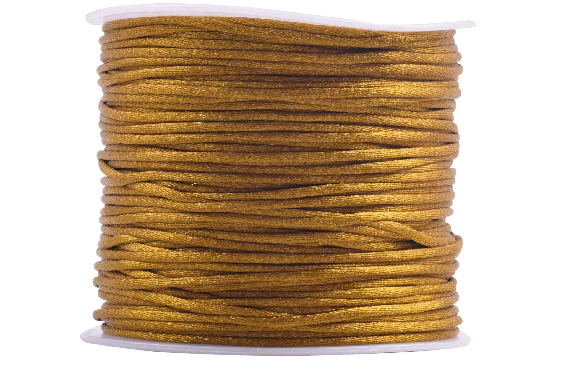 KONMAY 5 Rolls 1.5mm Nylon Rattail Satin Silk Beading Cord Macrame Thread for Jewelry Making, Chinese Knotting, Beading,