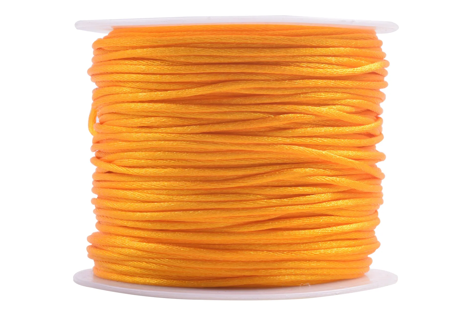 KONMAY 5 Rolls 1.5mm Nylon Rattail Satin Silk Beading Cord Macrame Thread for Jewelry Making, Chinese Knotting, Beading,