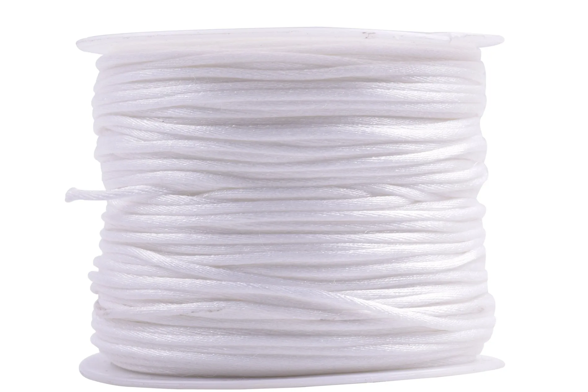 KONMAY 5 Rolls 1.5mm Nylon Rattail Satin Silk Beading Cord Macrame Thread for Jewelry Making, Chinese Knotting, Beading,
