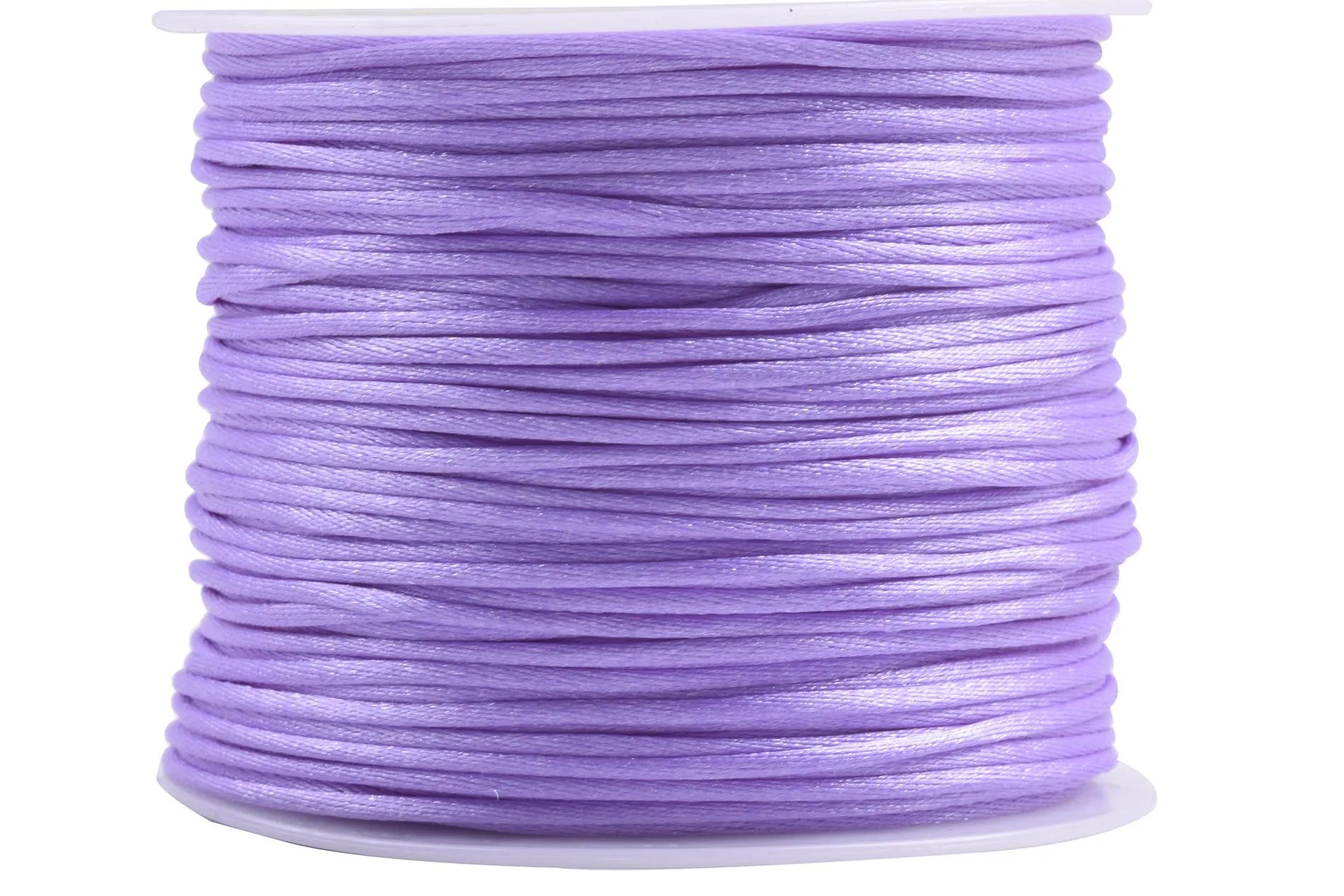 KONMAY 5 Rolls 1.5mm Nylon Rattail Satin Silk Beading Cord Macrame Thread for Jewelry Making, Chinese Knotting, Beading,