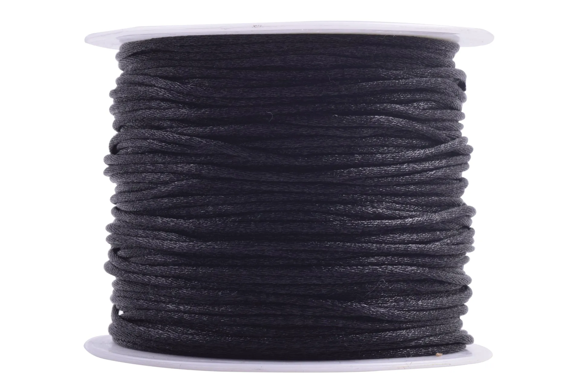 KONMAY 5 Rolls 1.5mm Nylon Rattail Satin Silk Beading Cord Macrame Thread for Jewelry Making, Chinese Knotting, Beading,