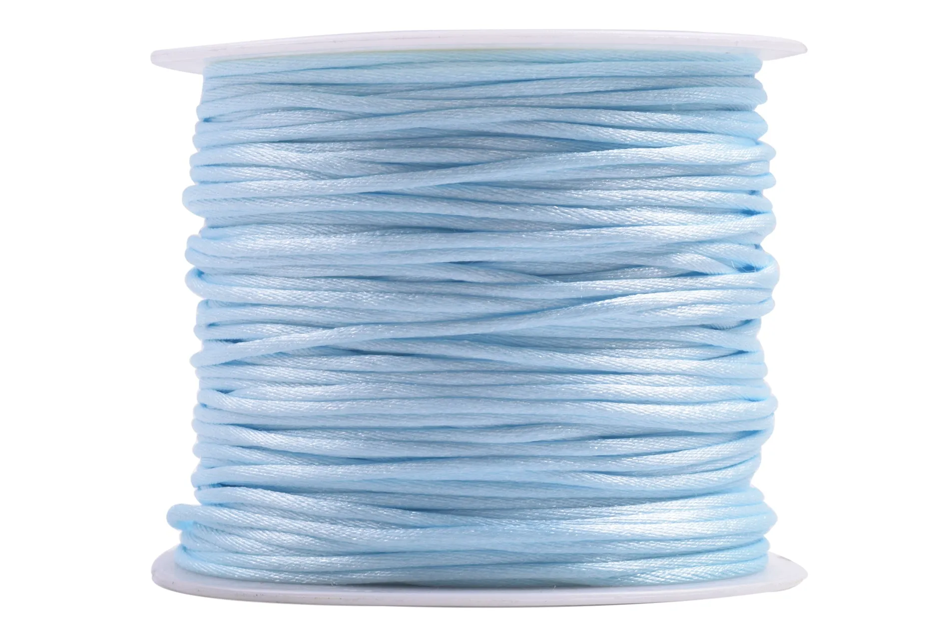 KONMAY 5 Rolls 1.5mm Nylon Rattail Satin Silk Beading Cord Macrame Thread for Jewelry Making, Chinese Knotting, Beading,