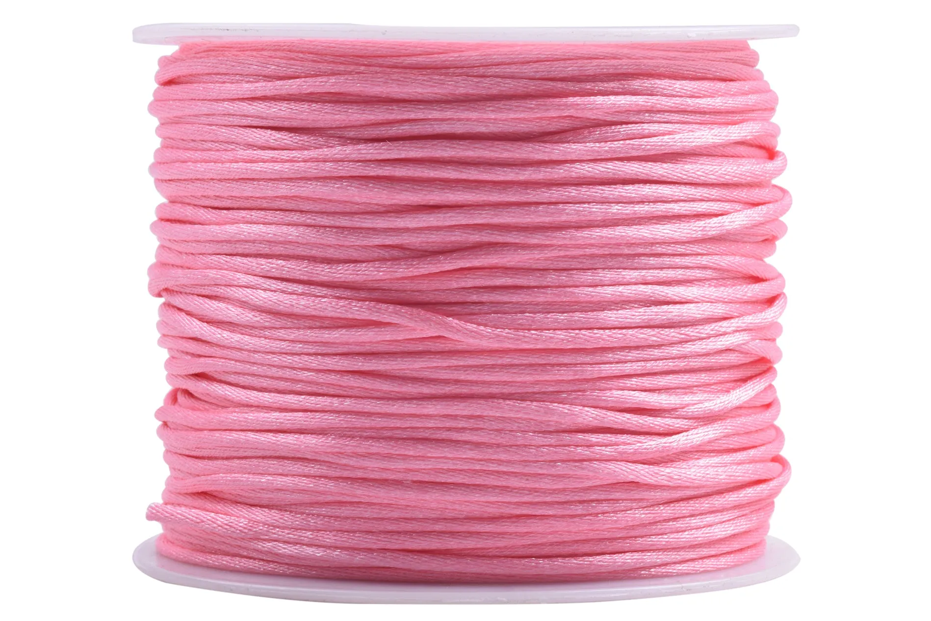 KONMAY 5 Rolls 1.5mm Nylon Rattail Satin Silk Beading Cord Macrame Thread for Jewelry Making, Chinese Knotting, Beading,