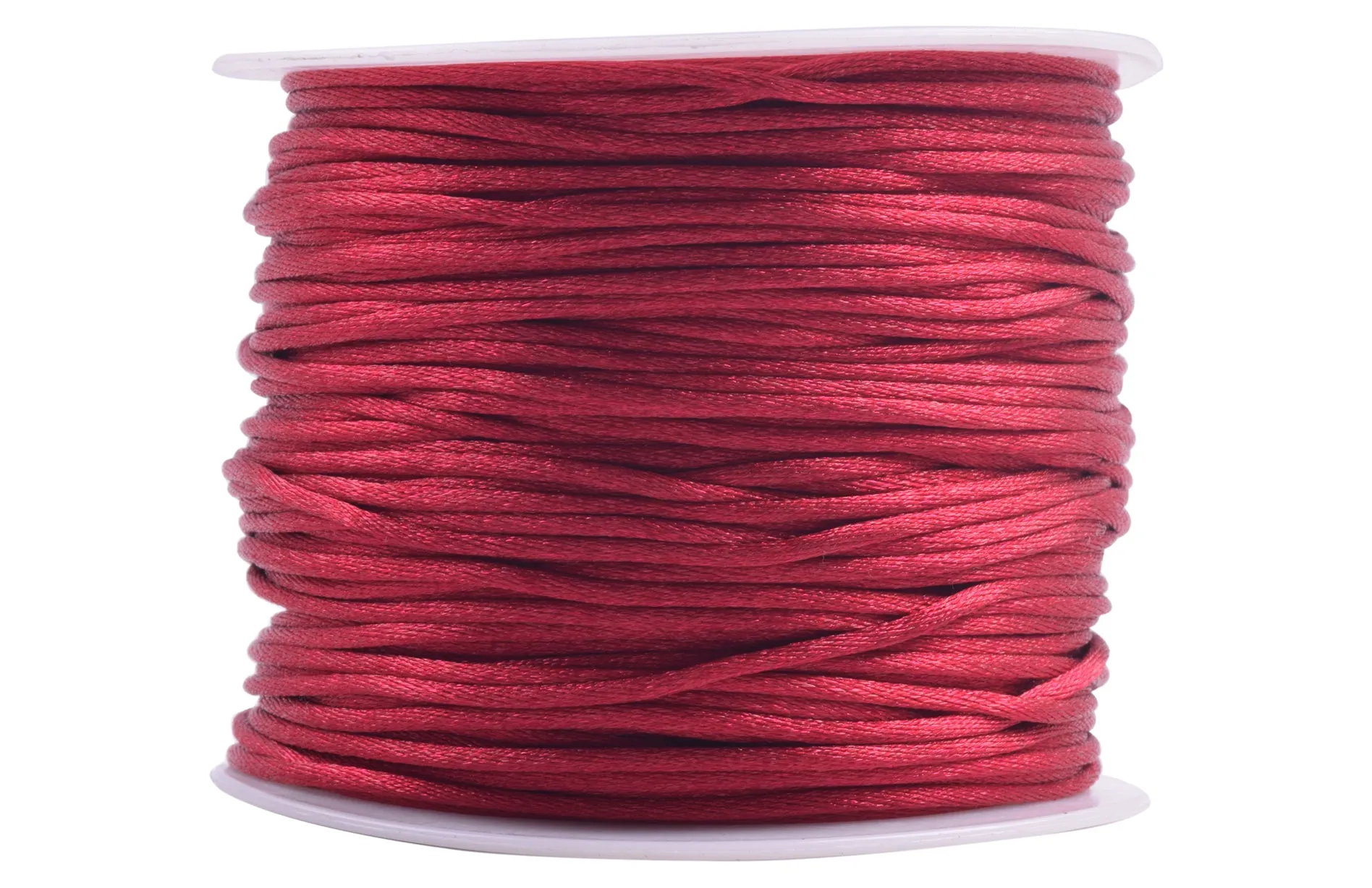 KONMAY 5 Rolls 1.5mm Nylon Rattail Satin Silk Beading Cord Macrame Thread for Jewelry Making, Chinese Knotting, Beading,