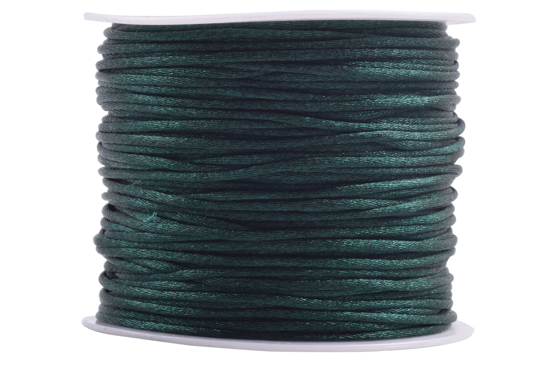 KONMAY 5 Rolls 1.5mm Nylon Rattail Satin Silk Beading Cord Macrame Thread for Jewelry Making, Chinese Knotting, Beading,
