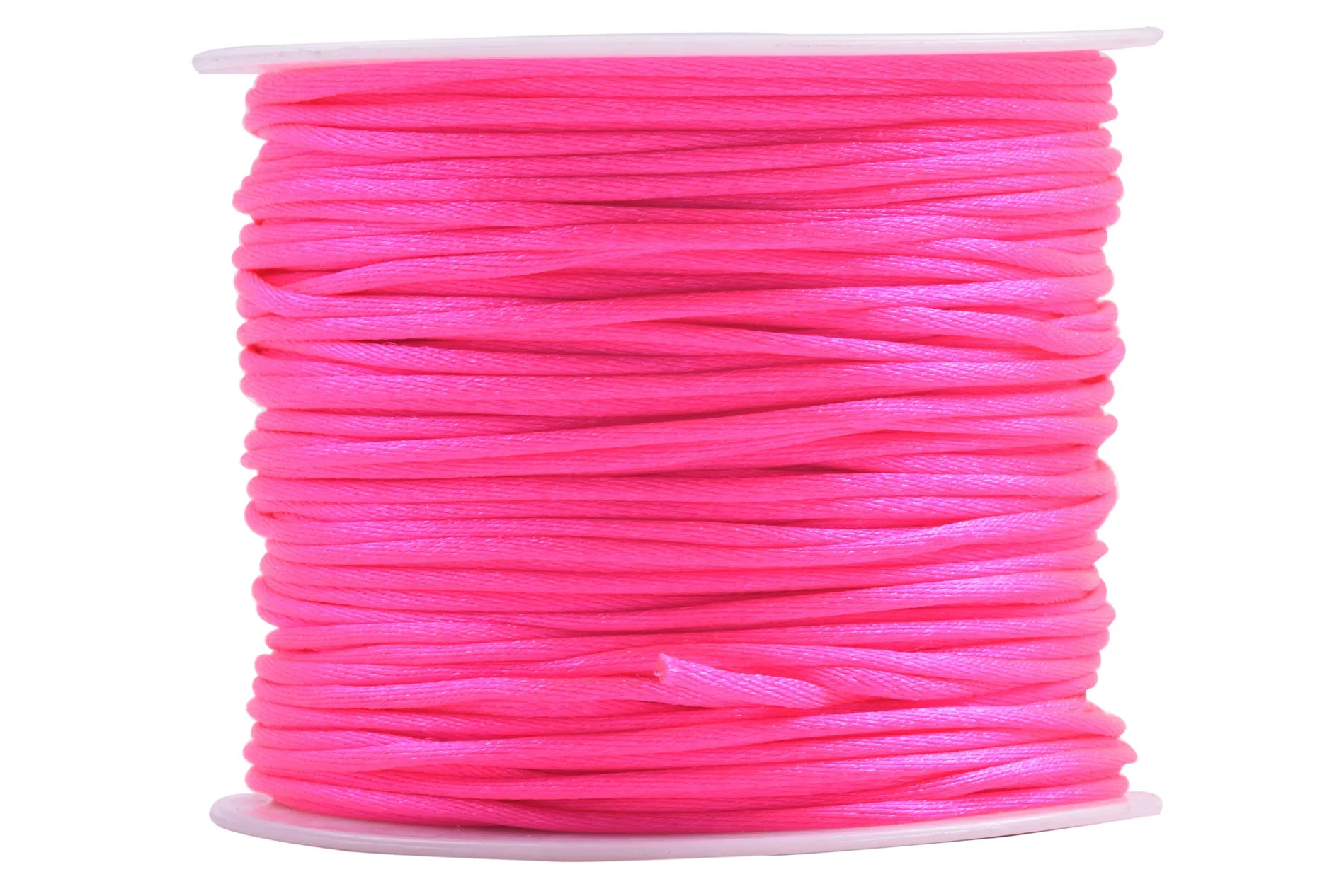 KONMAY 5 Rolls 1.5mm Nylon Rattail Satin Silk Beading Cord Macrame Thread for Jewelry Making, Chinese Knotting, Beading,