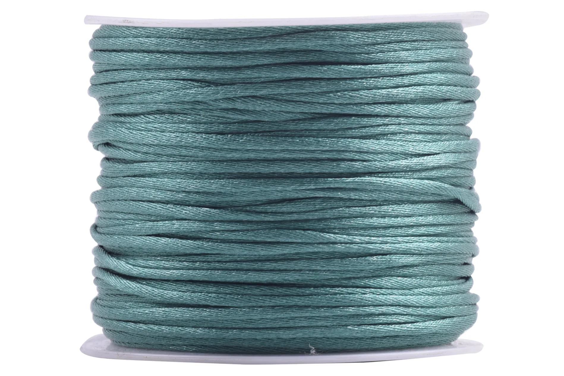 KONMAY 5 Rolls 1.5mm Nylon Rattail Satin Silk Beading Cord Macrame Thread for Jewelry Making, Chinese Knotting, Beading,