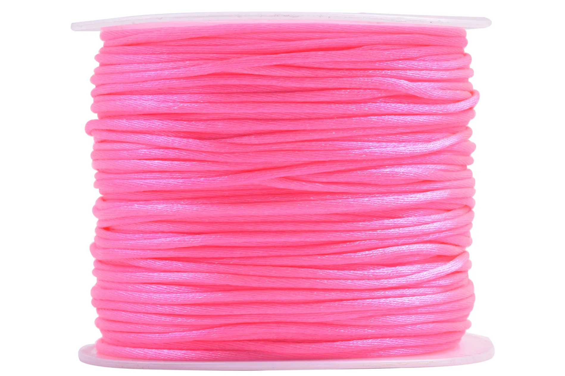 KONMAY 5 Rolls 1.5mm Nylon Rattail Satin Silk Beading Cord Macrame Thread for Jewelry Making, Chinese Knotting, Beading,