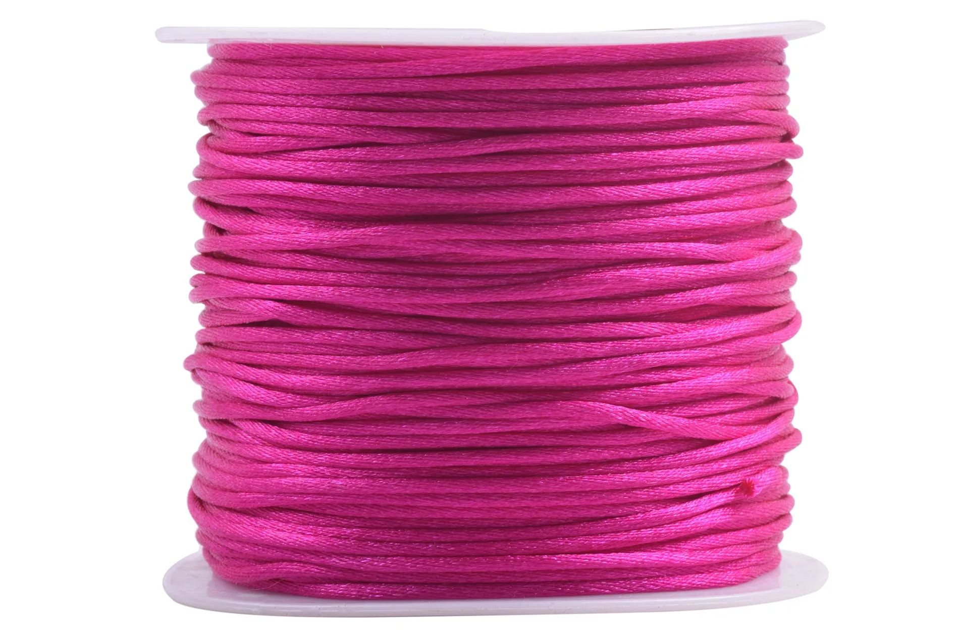 KONMAY 5 Rolls 1.5mm Nylon Rattail Satin Silk Beading Cord Macrame Thread for Jewelry Making, Chinese Knotting, Beading,