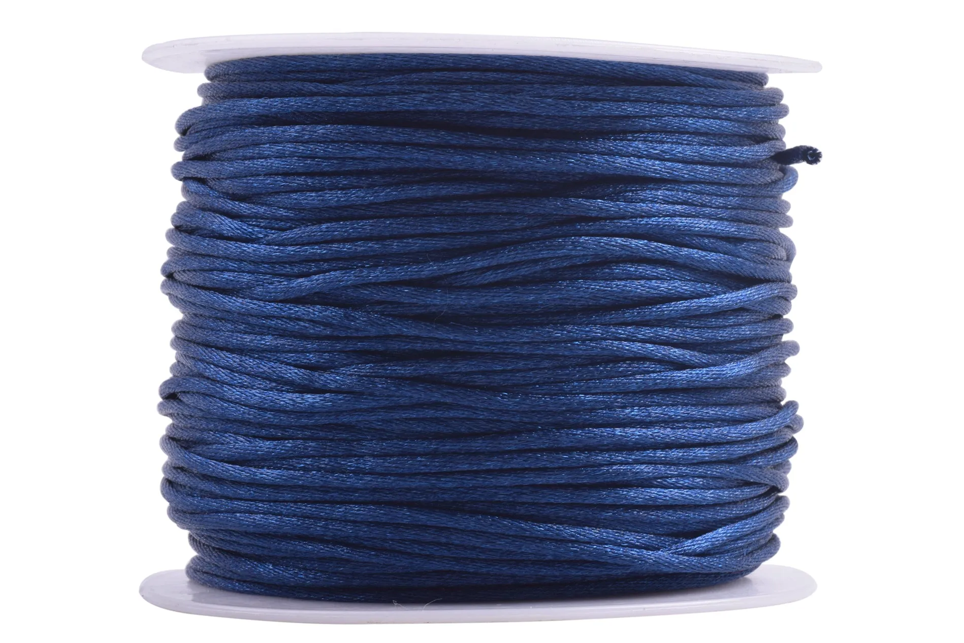KONMAY 5 Rolls 1.5mm Nylon Rattail Satin Silk Beading Cord Macrame Thread for Jewelry Making, Chinese Knotting, Beading,