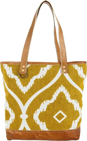 KPL Sel De Mer Upcycled Canvas and leather Hand Bag Cowhide Tote Bag shopping bag carry on leather bag