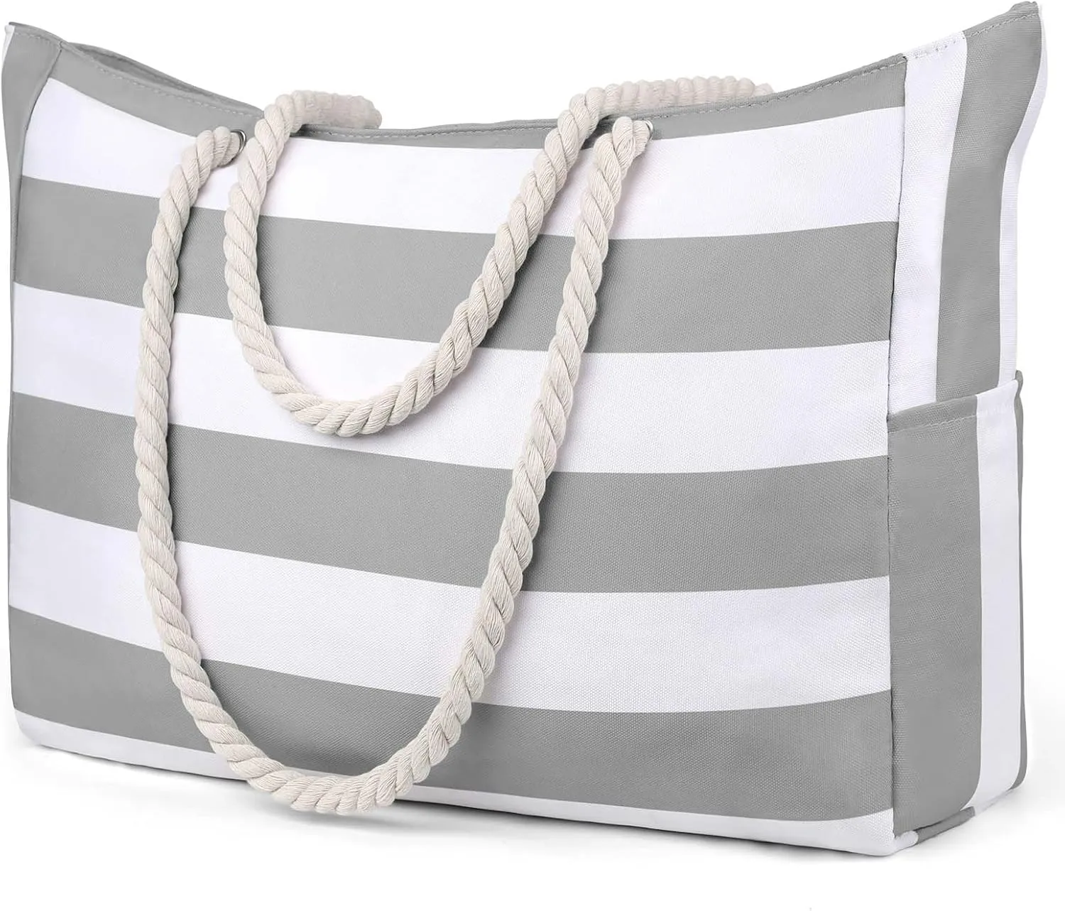 KPX Large Beach Bags Pool Bag, Zippered Beach Tote Bags, Cute Girls Oversized Swim GymBags for Travel,