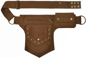 KPYWZER Waist Bag for Women Men Fanny Pack Renaissance Faire Festival Lace Utility Hip Belt Waist Bags WomensTravel Outdoors Brown