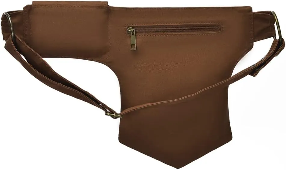 KPYWZER Waist Bag for Women Men Fanny Pack Renaissance Faire Festival Lace Utility Hip Belt Waist Bags WomensTravel Outdoors Brown