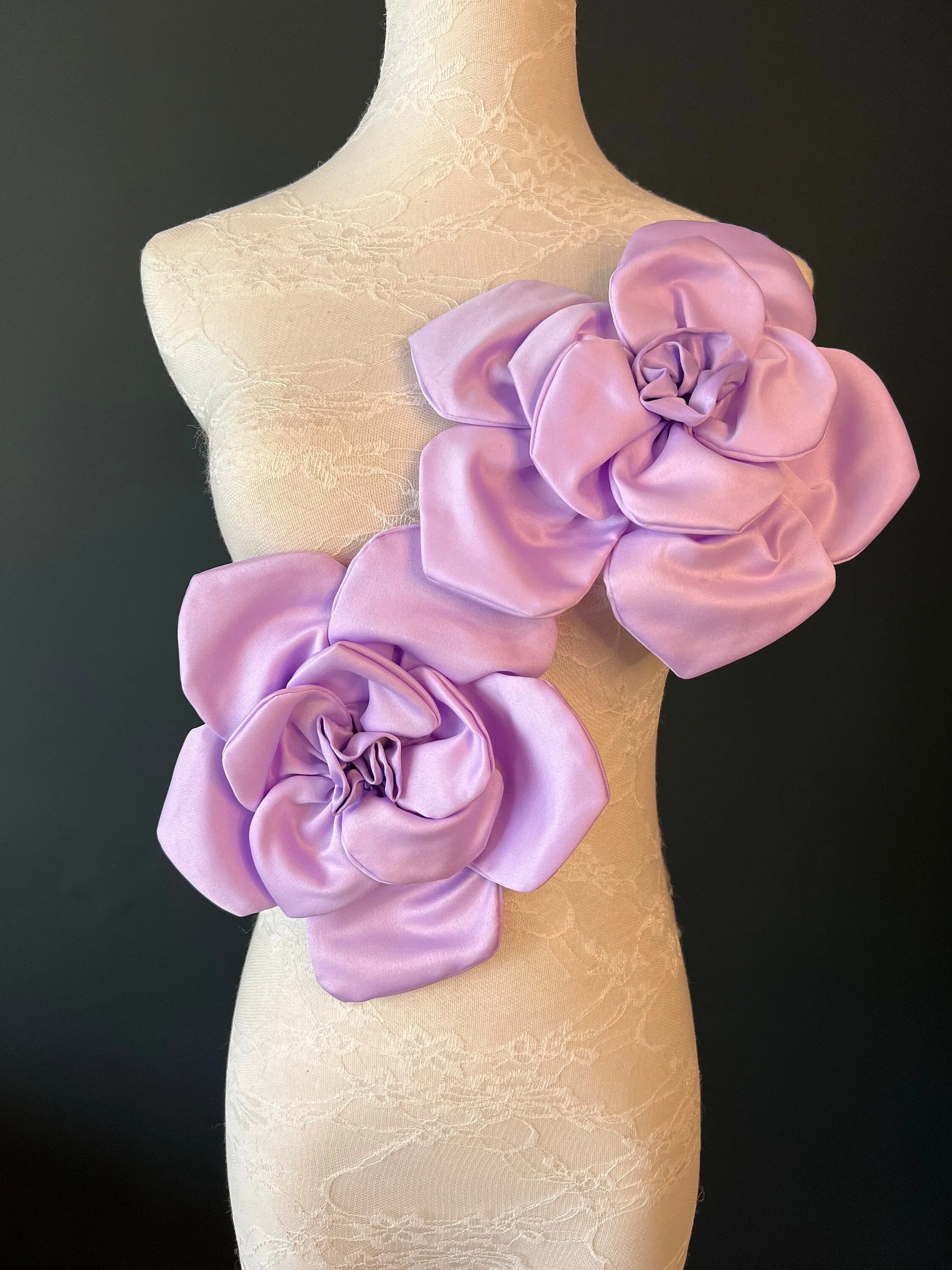 Large 3D Corsage Flower, 8 colours, 9” Wide, 27cm, Pin on Corsage, Bridal, Clothing, Dress, Hat, Accessory, FAN Design