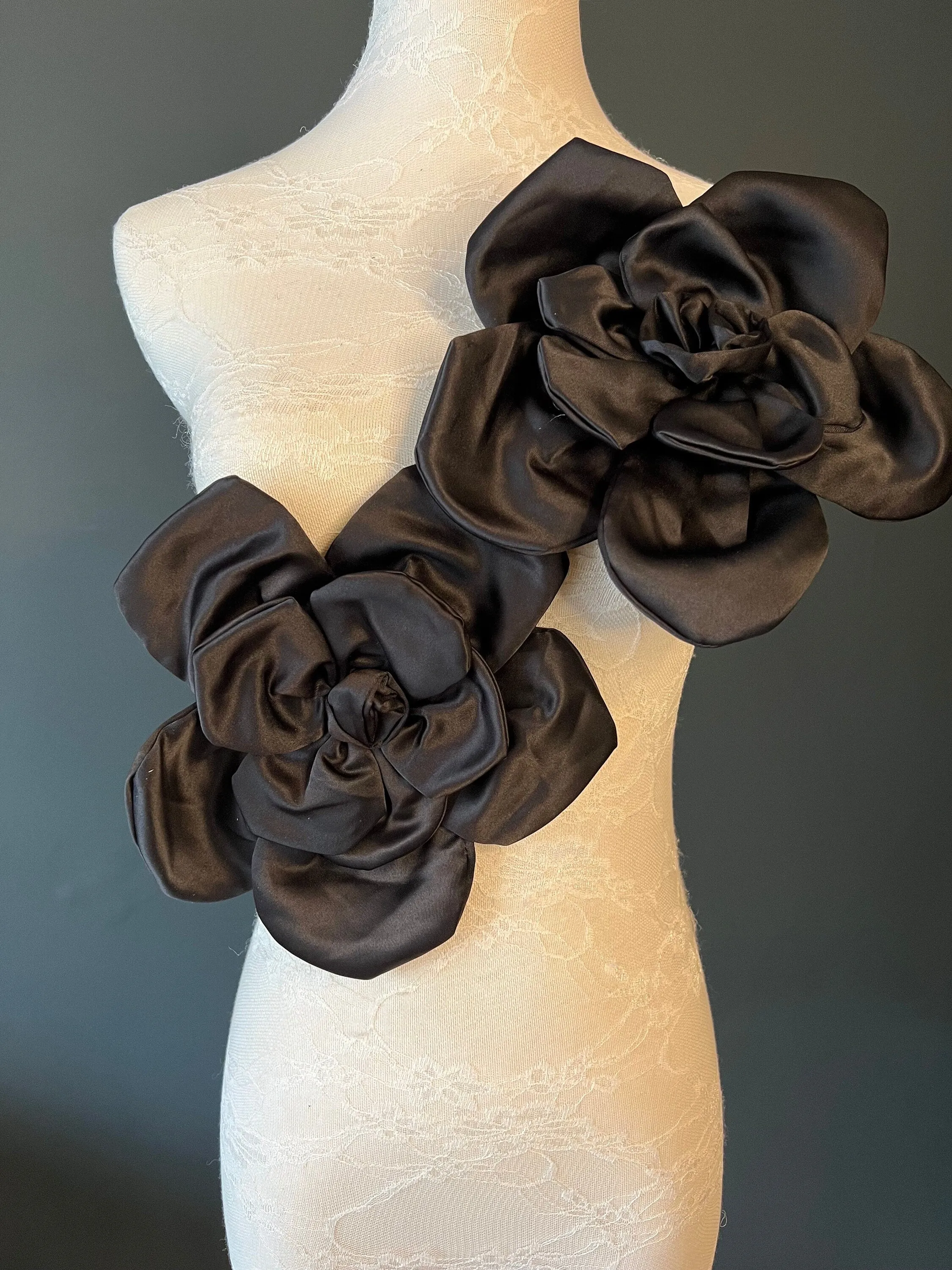 Large 3D Corsage Flower, 8 colours, 9” Wide, 27cm, Pin on Corsage, Bridal, Clothing, Dress, Hat, Accessory, FAN Design