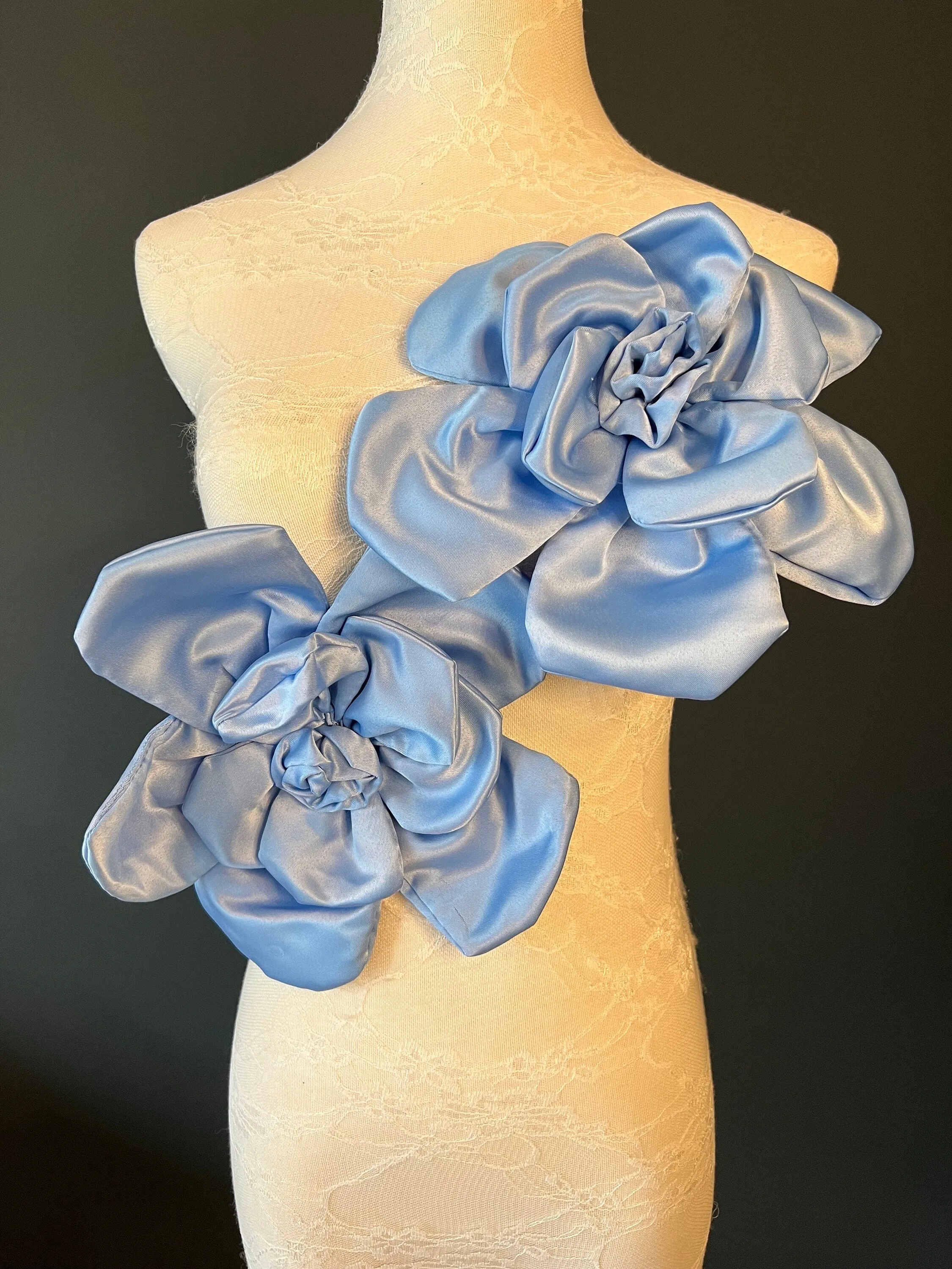 Large 3D Corsage Flower, 8 colours, 9” Wide, 27cm, Pin on Corsage, Bridal, Clothing, Dress, Hat, Accessory, FAN Design