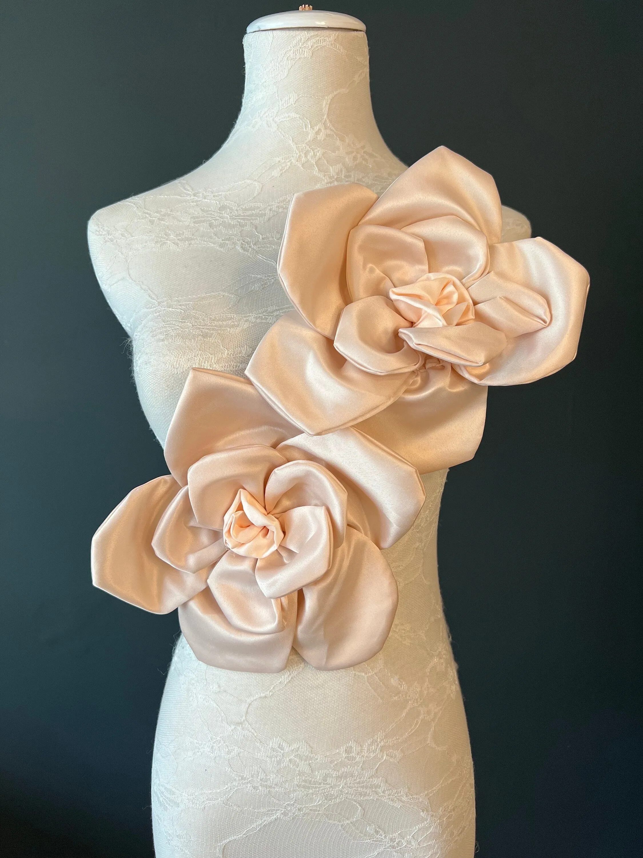 Large 3D Corsage Flower, 8 colours, 9” Wide, 27cm, Pin on Corsage, Bridal, Clothing, Dress, Hat, Accessory, FAN Design