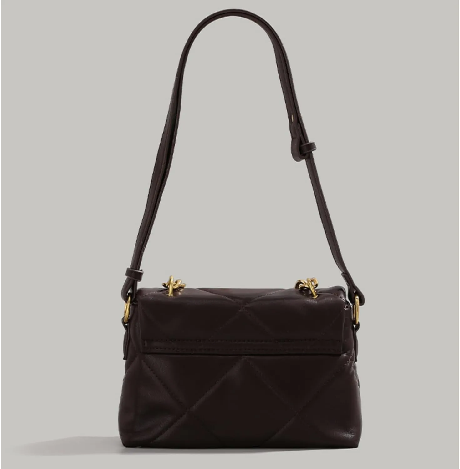 Large Capacity Quilted Bag Flap Bags for Women Trendy Tote Shoulder Crossbody Bags Travel Handbags with a Golden Chain