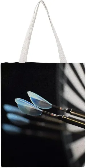 Large Martin Canvas Tote Bag,Darts Arrows Double-sided Printing Tote Bag,canvas Shopping Bag,reusable Tote Bag
